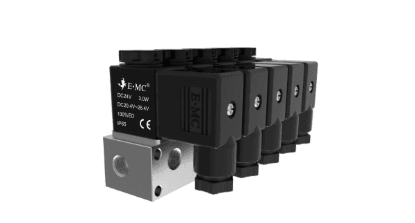 Válvula Solenoide Padrão/De Biaxa Potência Série RVT (3/2 vias)